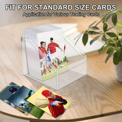 Acrylic Card Boxes 6 Pack Sturdy Storage for 100 Sleeved Cards