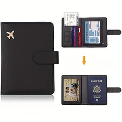 Passport Holder Card Slots Passport Cover For Women Men Waterproof