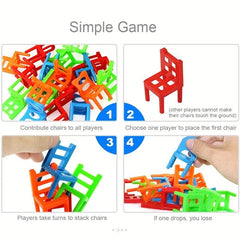 48pcs Stacking Chairs Game for Kids