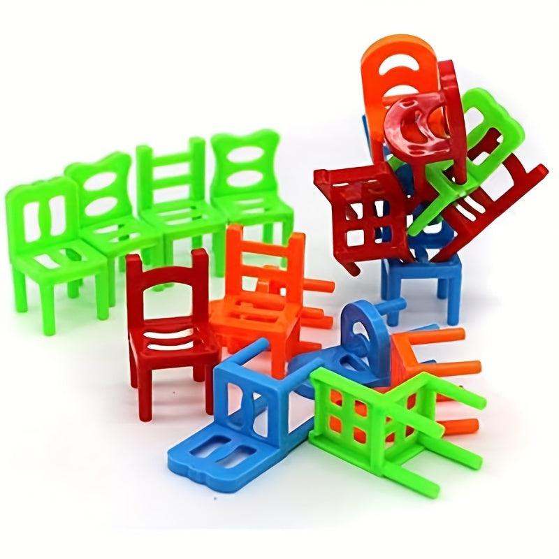 48pcs Stacking Chairs Game for Kids
