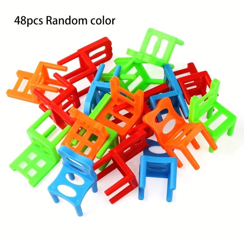 48pcs Stacking Chairs Game for Kids