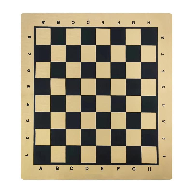 17-inch PU Leather Chessboard Chess Pieces and Folding Checkers Set
