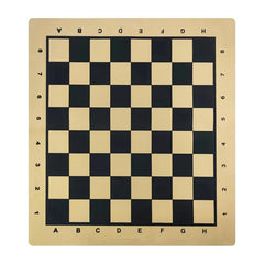 17-inch PU Leather Chessboard Chess Pieces and Folding Checkers Set