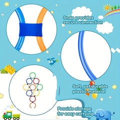 5pcs Hopscotch Circular Set Outdoor Indoor Obstacle Course Playground