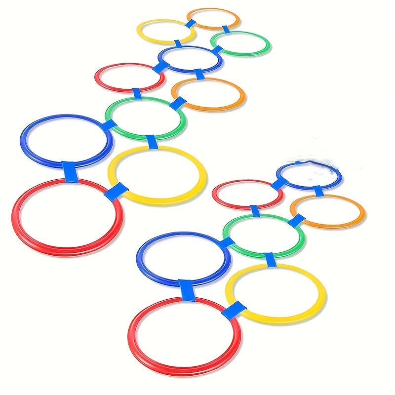 5pcs Hopscotch Circular Set Outdoor Indoor Obstacle Course Playground