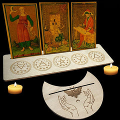 Wooden Tarot Card Stand Display Holder Altar