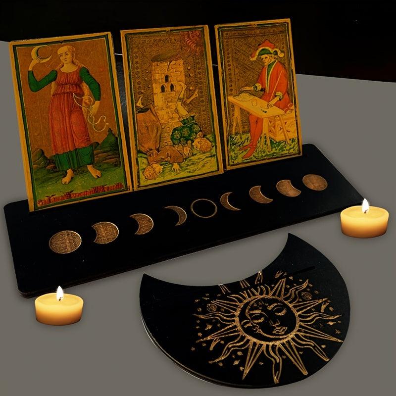 Wooden Tarot Card Stand Display Holder Altar