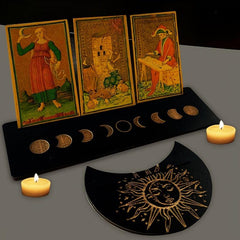 Wooden Tarot Card Stand Display Holder Altar