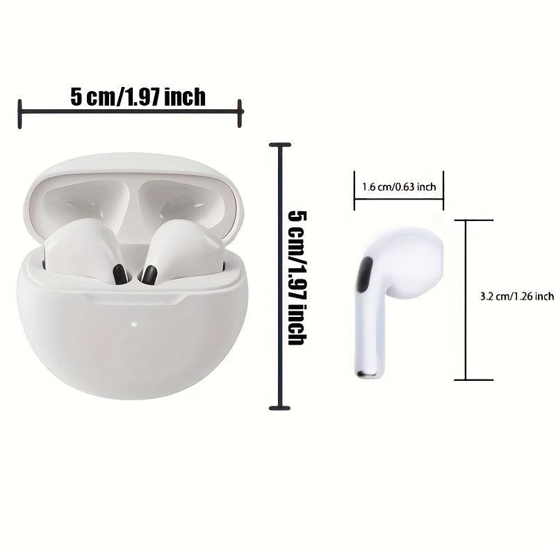 PRO6 Waterproof Wireless Earbuds Hi-fi Stereo Headphones for iPhone Android