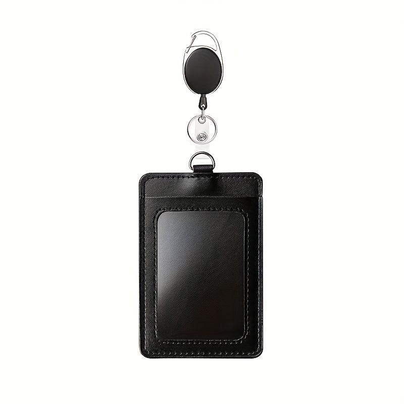 Employee ID Card Cover with Easy Pull Buckle Lanyard