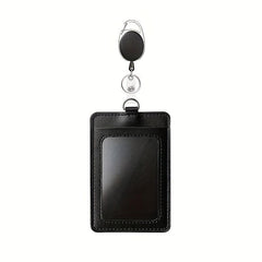 Employee ID Card Cover with Easy Pull Buckle Lanyard