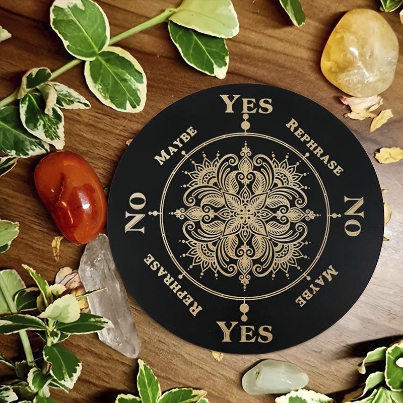 Wooden Pendulum Board Witchcraft Divination Crystal Dowsing Pendulum