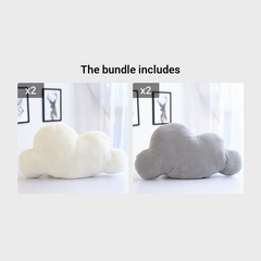 Cloud Shaped Soft Plush Throw Pillow for Bedroom Chair