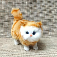 Realistic Small Fluffy Cat Toy