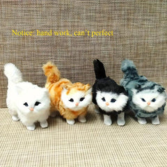 Realistic Small Fluffy Cat Toy