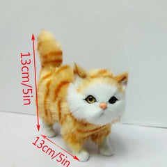 Realistic Small Fluffy Cat Toy