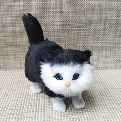 Realistic Small Fluffy Cat Toy