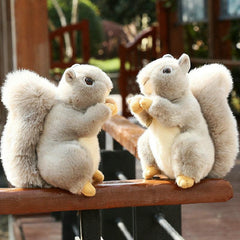 Cute Grey Squirrel Plush Toy - Ideal Gift for Kids