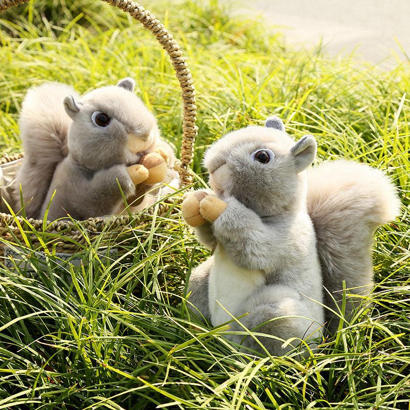 Cute Grey Squirrel Plush Toy - Ideal Gift for Kids
