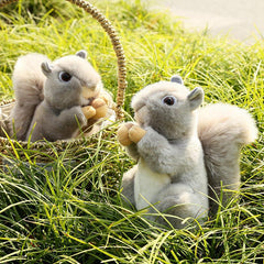 Cute Grey Squirrel Plush Toy - Ideal Gift for Kids