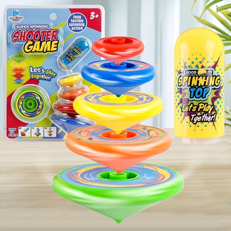 5pcs Halloween Children's Rotating Gyroscope Set - Fun Birthday Party Gift