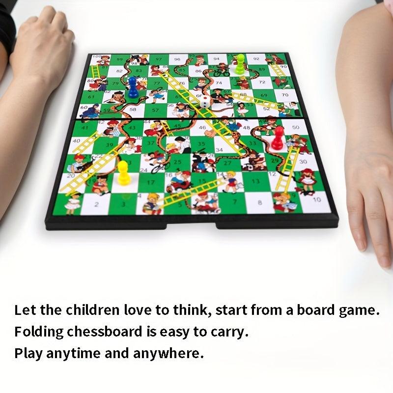 Portable Snake And Ladder Game Children's Puzzle Toy