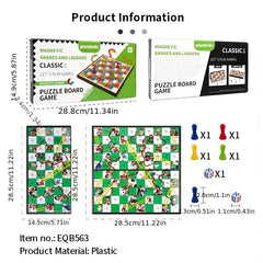 Portable Snake And Ladder Game Children's Puzzle Toy