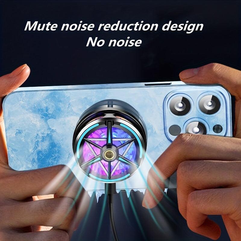 S6 Game Cooler Magnetic Semiconductor Radiator RGB Light PUBG Live Broadcast