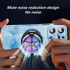S6 Game Cooler Magnetic Semiconductor Radiator RGB Light PUBG Live Broadcast