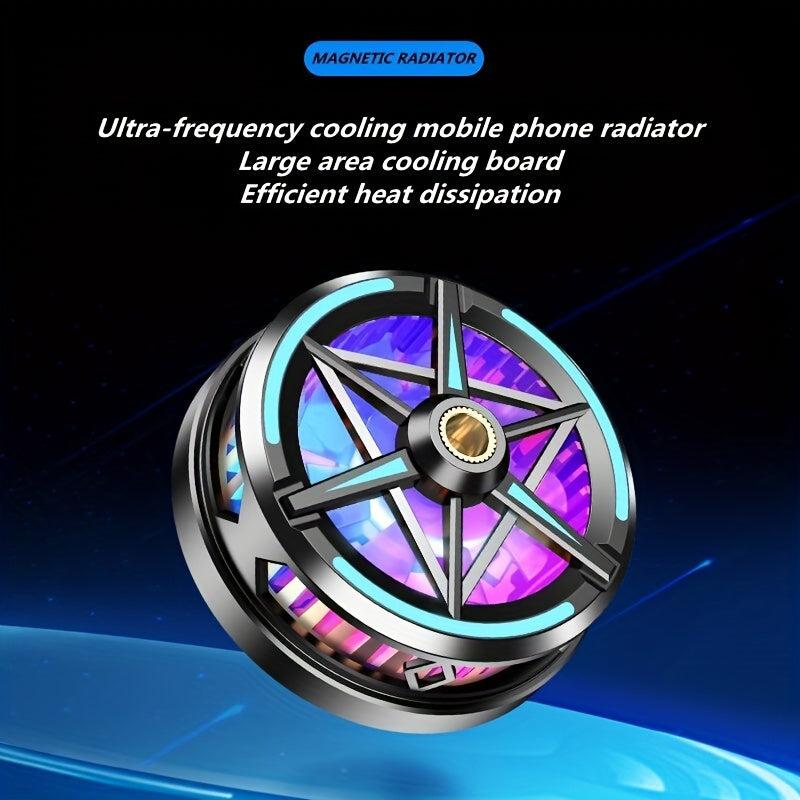 S6 Game Cooler Magnetic Semiconductor Radiator RGB Light PUBG Live Broadcast