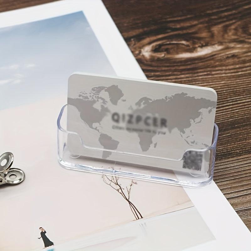 Transparent Acrylic Desktop Business Card Holder