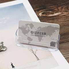 Transparent Acrylic Desktop Business Card Holder