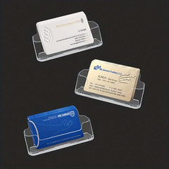 Transparent Acrylic Desktop Business Card Holder