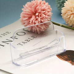 Transparent Acrylic Desktop Business Card Holder
