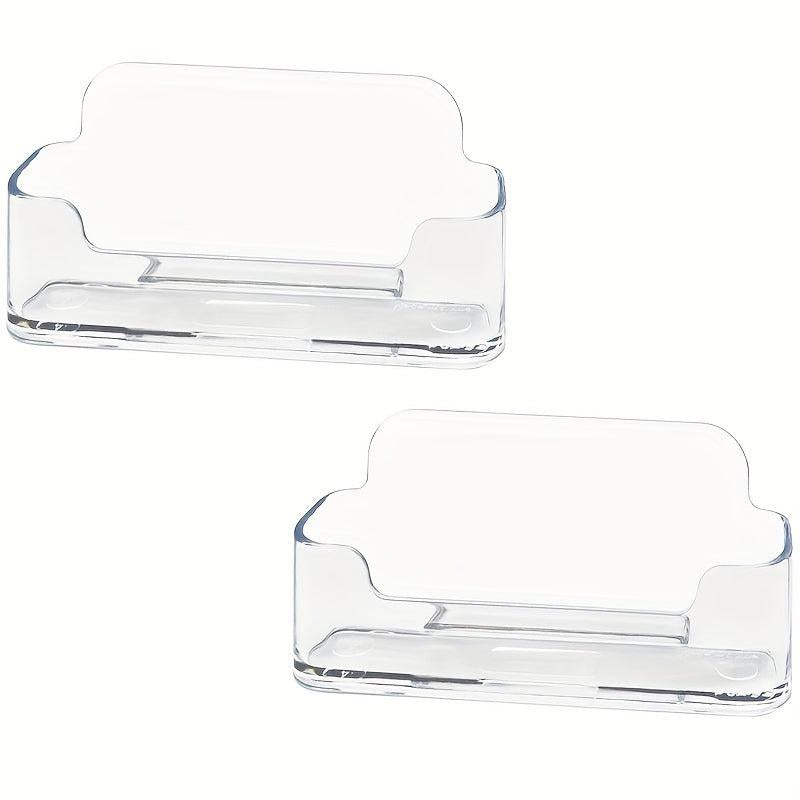 Transparent Acrylic Desktop Business Card Holder