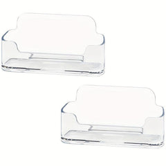 Transparent Acrylic Desktop Business Card Holder