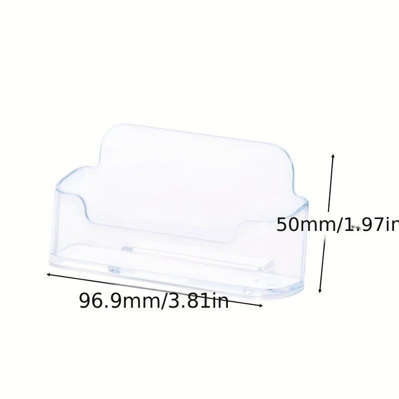 Transparent Acrylic Desktop Business Card Holder