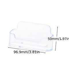 Transparent Acrylic Desktop Business Card Holder
