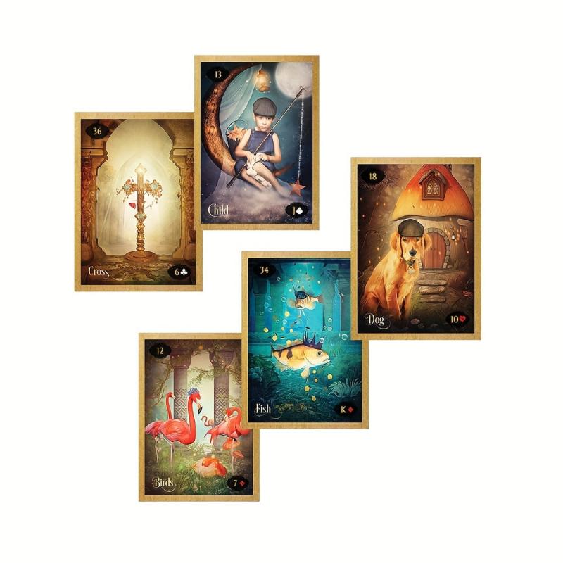 Enchanted Tarot Lenormand Oracle Cards - Fortune Telling Game