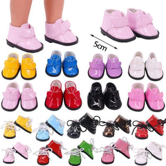 14 Inch American Doll Leather Shoes for Bjd Dolls