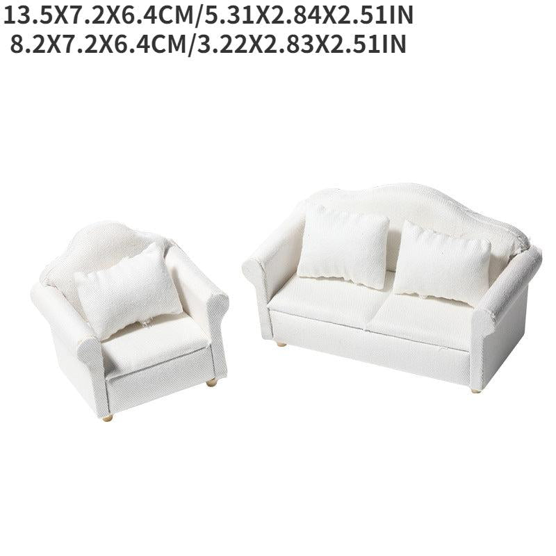 1:12 Dollhouse Sofa Toy Furniture Living Room Accessorie Gift