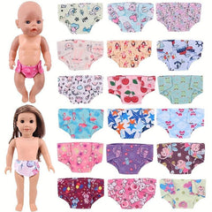 45 Doll Cloth Diapers Set with Accessories
