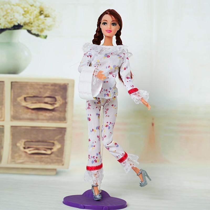 Doll Accessories Set Bathrobe Hair Band Towel Pajama Gift 1 6 Princess Dolls