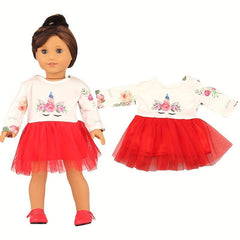 Colorful Mesh Dress for 45-72 cm Dolls