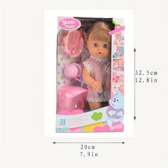 12 Inch Baby Doll Toy with 5 Accessories Included