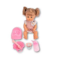12 Inch Baby Doll Toy with 5 Accessories Included