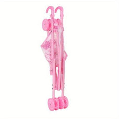 Doll Stroller Nursery Furniture Toys Foldable with Doll