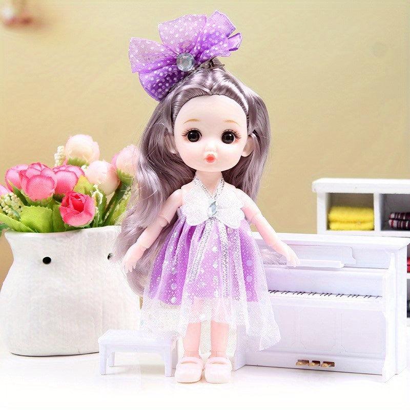 6-7in Joint Removable Toy Doll Princess Doll Toy Gift Christmas Present