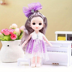 6-7in Joint Removable Toy Doll Princess Doll Toy Gift Christmas Present