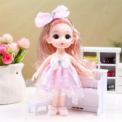 6-7in Joint Removable Toy Doll Princess Doll Toy Gift Christmas Present
